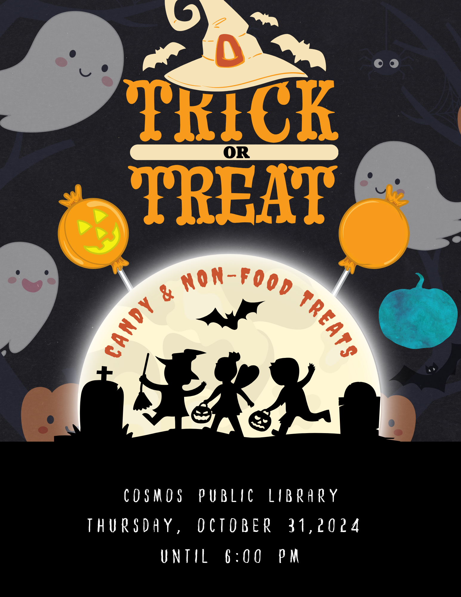 Cosmos Public Library TrickorTreat at the Library